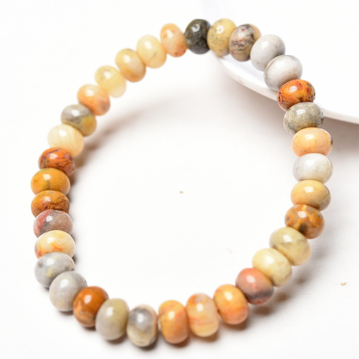 Wholesale  6mm natural stone abacus beads bracelet